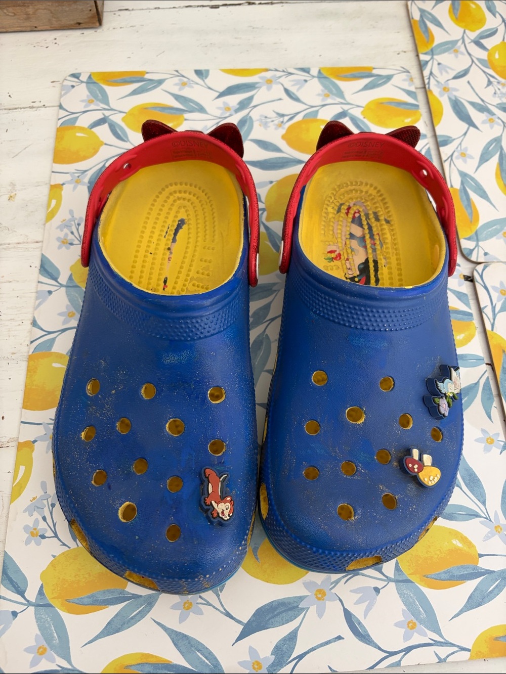 Crocs Snow White Classic 209483-769 Casual Clogs Unisex Blue US 10 women Slip-On